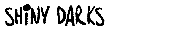 Shiny Darks font preview
